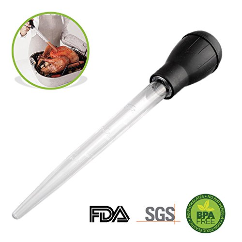 Amison Turkey Baster Chicken Poultry Meat BBQ Baster Syringe Tube Pump Pipe TYPE 30ml For Cooking and Roasting Heat Resistant