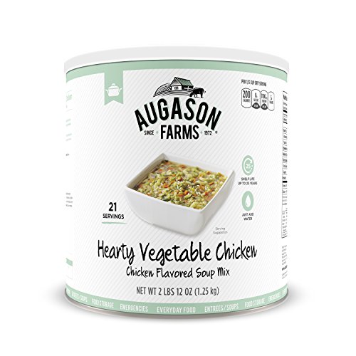 Augason Farms Hearty Vegetable Chicken Flavored Soup Mix 2 lb 12 oz No  10 Can