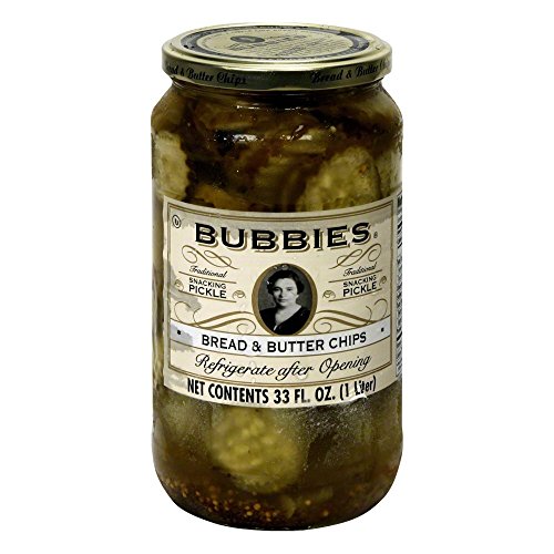 Bubbies Pickles  Bread   Butter  33 oz