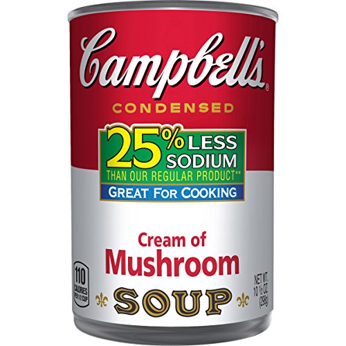 Campbell's 25  Less Sodium Condensed Soup  Cream of Mushroom  10 5 Ounce
