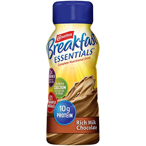 Carnation Breakfast Essentials Ready To Drink  Rich Milk Chocolate  8 Fl Oz Bottle  24 Pack