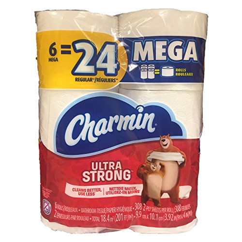 Charmin Ultra Strong Mega Roll Toilet Paper  24 Count
