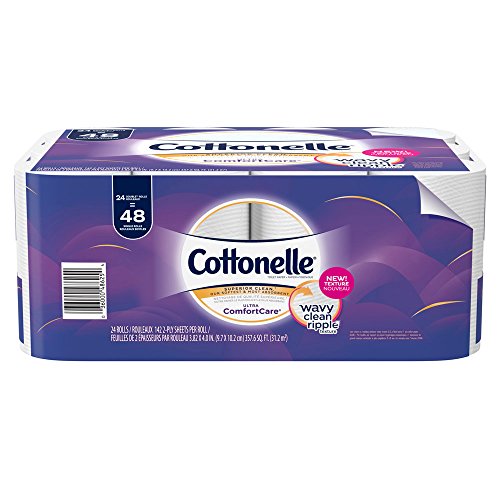 Cottonelle Ultra ComfortCare Toilet Paper Soft Bath Tissue 24 Double Rolls