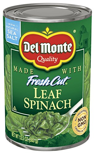 Del Monte Pull-Top Can Fresh Cut Leaf Spinach  13 5-Ounce