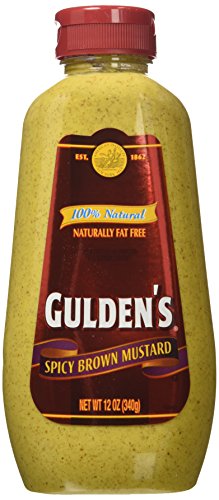 Gulden's Spicy Brown Mustard 12oz Bottle (Pack of 2)