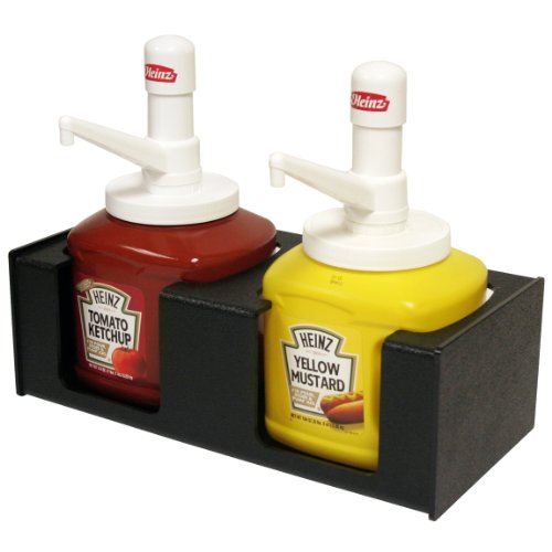 Handsome Condiment Holder for Heinz Pumped Mustard   Ketchup  10 Jugs  Great For Convenience Stores   Professional Food Service Areas  Proudly Made in the USA  by PPM