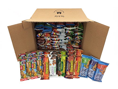 Healthy Bar Snack Mix - Sweet and Salty Granola Bar Variety Pack - Nature Valley  Kashi  Quaker - 72 Bar Bundle