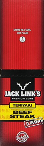 Jack Link's Premium Cuts Beef Steak  Teriyaki  Jumbo  2-Ounce (Pack of 12)