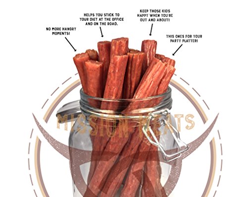 Keto Sugar Free Range Turkey Jerky Sticks Gluten MSG Nitrate   Nitrite Free Paleo Snacks Healthy Natural Meat Sticks