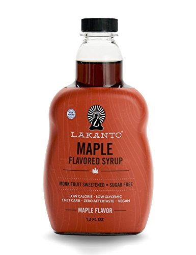 Lakanto Maple Flavored Sugar-Free Syrup  1 Net Carb (Maple Syrup  13 oz)
