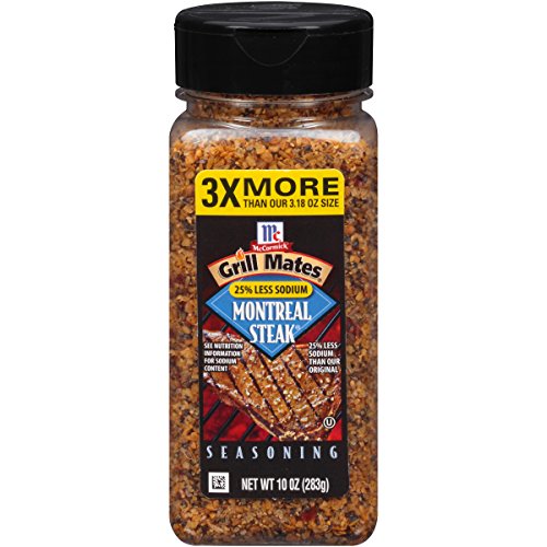 McCormick Grill Mates 25  Less Sodium Montreal Steak Seasoning  10 OZ