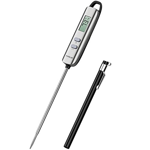 Meat Thermometer  TOPELEK Digital Cooking Thermometer with Super Long Probe  Instant Read Food Thermometer for Kitchen  Grill  BBQ  Food  Steak  Turkey  Candy  Milk  Bath Water