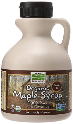 NOW Foods Organic Maple Syrup Grade A Dark Color  16-Ounce
