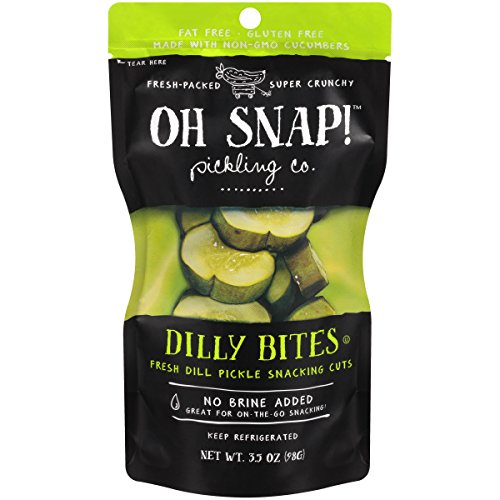 Oh Snap Fresh Dill Pickle Snacking Cuts  3 5 Ounce (Pack of 12)