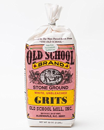 Old School Stone Ground White Corn Grits Non-GMO  32 ounces