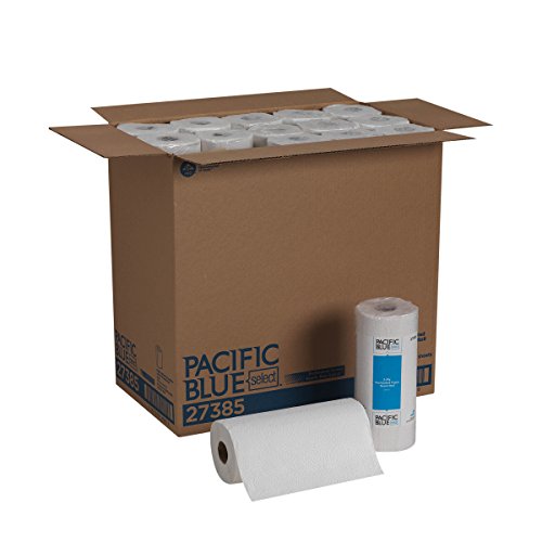 Pacific Blue Select 2-Ply Perforated Paper Towel Roll (Previously Branded Preference) by GP PRO  White  27385  85 Sheets Per Roll  30 Rolls Per Case