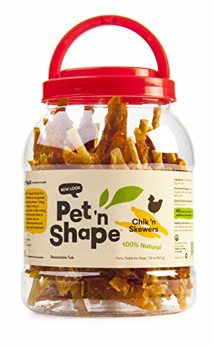 Pet 'n Shape Chik 'n Skewers Natural Dog Treats  2-Pound Tub
