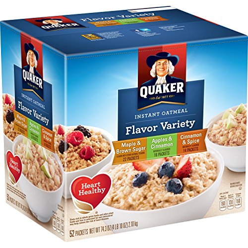 Quaker Instant Oatmeal Variety  52 ct