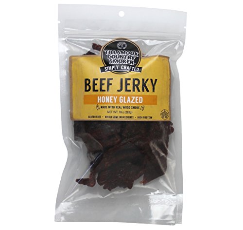 Tillamook Country Smoker All Natural Beef Jerky  Honey Glazed Bag  10 Ounce