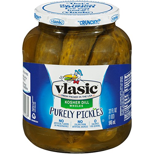 Vlasic Purely Pickles  Kosher Dill Wholes  32 Ounce (Pack of 6)