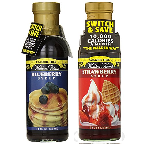 Walden Farms Syrup  Strawberry   Blueberry - 12 Ounce (Blueberry   Strawberry)